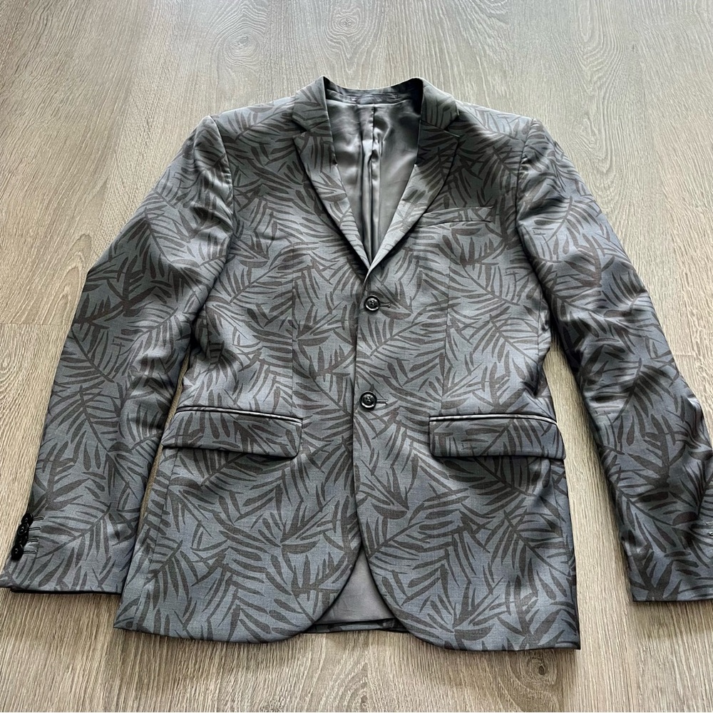 Topman men’s palm leaf print blazer